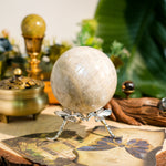Moon Stone Sphere-Helmsman Crystal