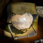 Blue Moonstone Heart-Helmsman Crystal