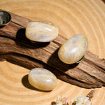 Blue Moonstone Tumbled Stone Set-Helmsman Crystal