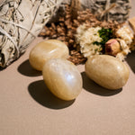 Blue Moonstone Tumbled Stone Set-Helmsman Crystal