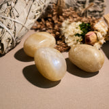 Blue Moonstone Tumbled Stone Set-Helmsman Crystal