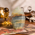 Blue Onyx Flame Freeform-Helmsman Crystal