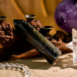 Blue Tiger Eye Stone Point-Helmsman Crystal
