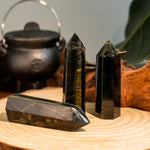 Blue Tiger Eye Stone Point-Helmsman Crystal
