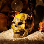 Bumblebee Jasper Skull-Helmsman Crystal