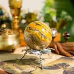 Bumblebee Jasper Sphere-Helmsman Crystal