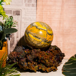 Bumblebee Jasper Sphere-Helmsman Crystal