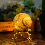 Bumblebee Jasper Sphere-Helmsman Crystal