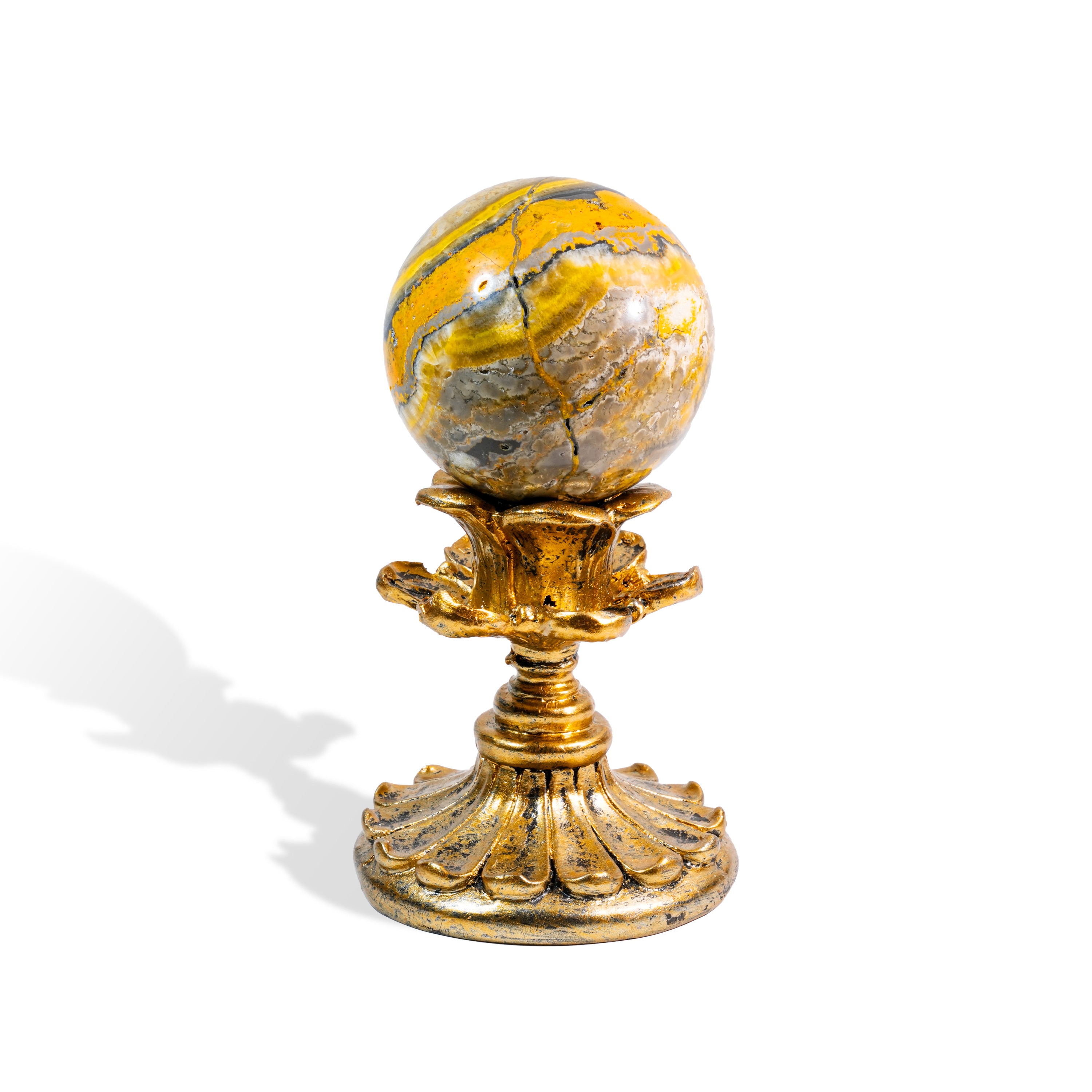 Bumblebee Jasper Sphere-Helmsman Crystal