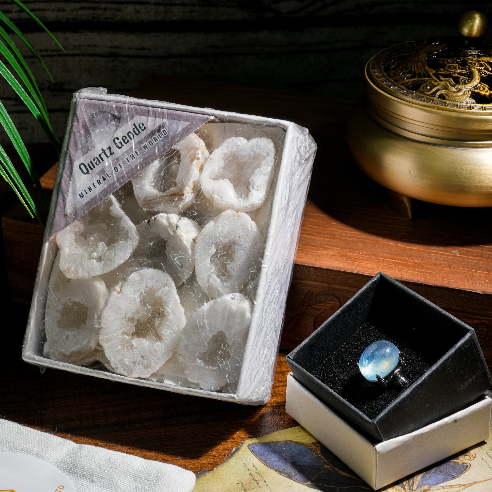 Calm Mind Crystal Ritual Set-Helmsman Crystal