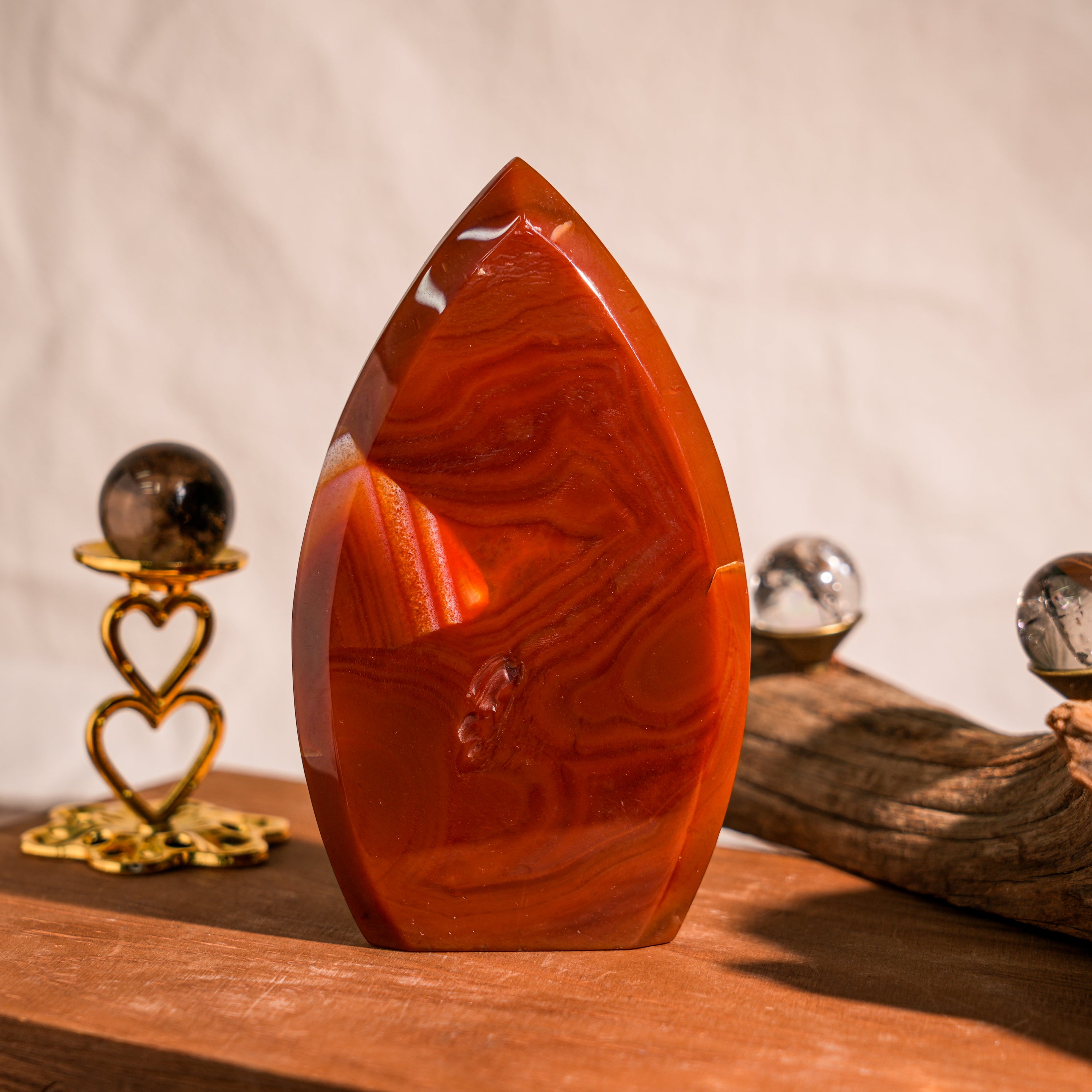 Carnelian Flame Freeform-Helmsman Crystal
