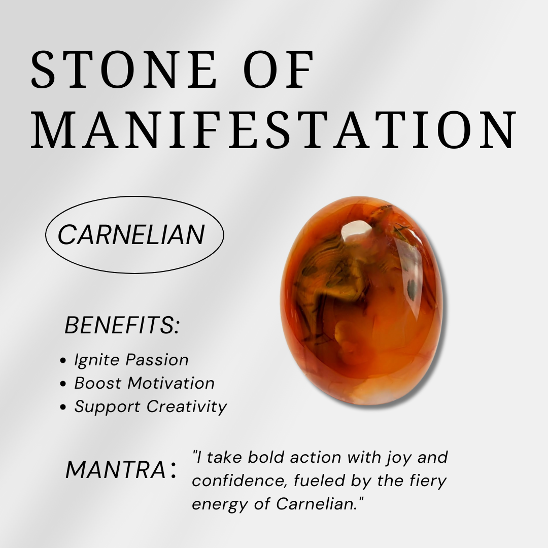 Carnelian Palm Stone-Helmsman Crystal