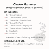 Chakra Harmony Crystal Set-Helmsman Crystal