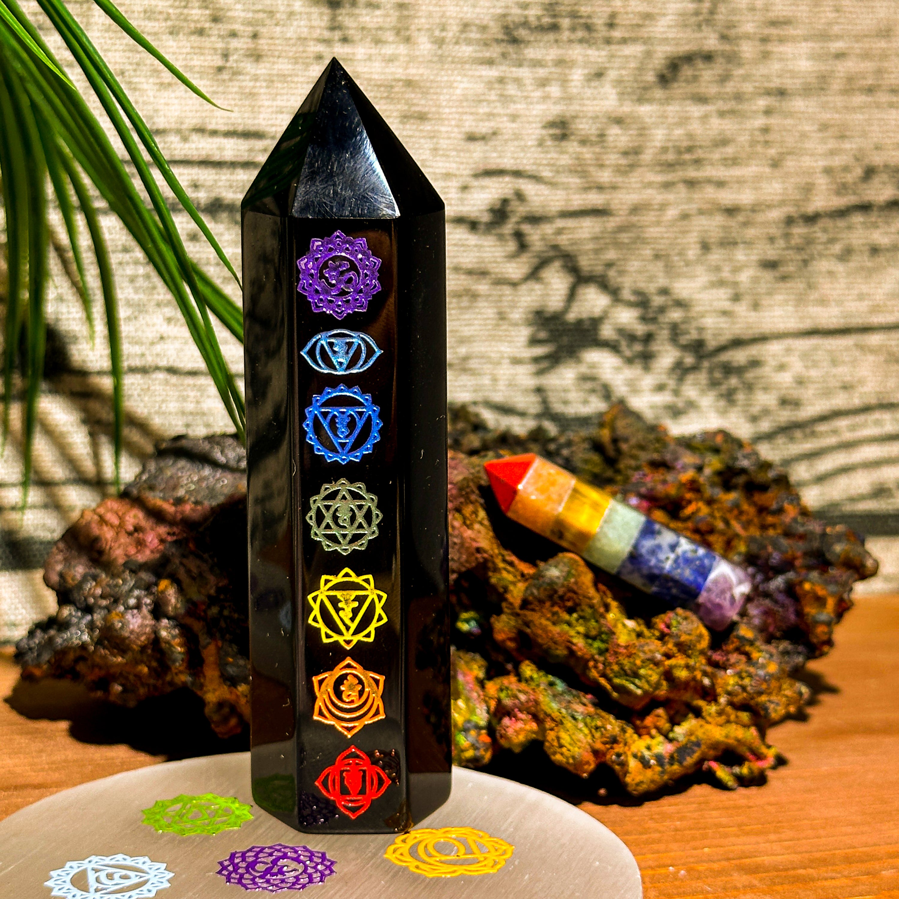 Chakra Harmony Crystal Set-Helmsman Crystal