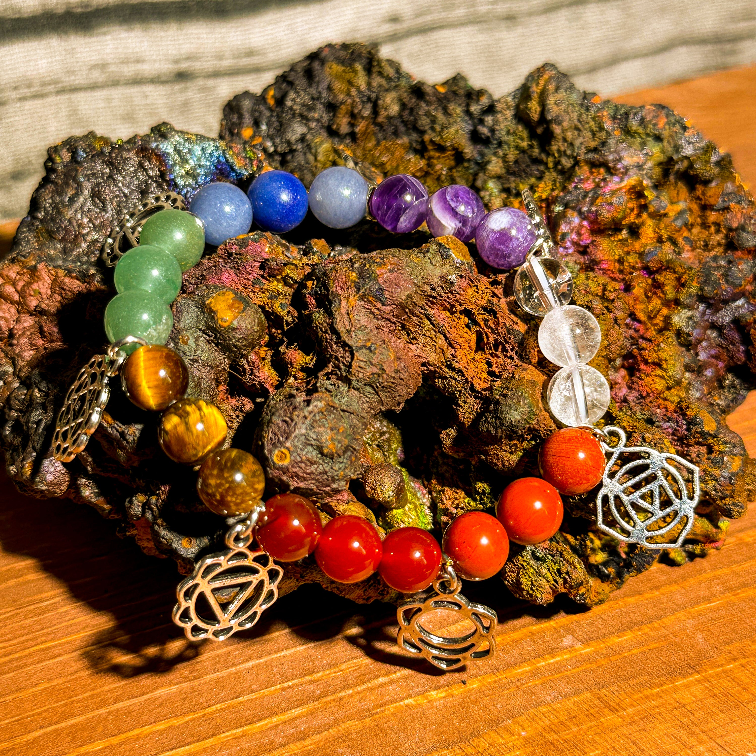 Chakra Harmony Crystal Set-Helmsman Crystal