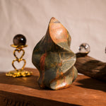 Cherry Creek Jasper Flame-Helmsman Crystal