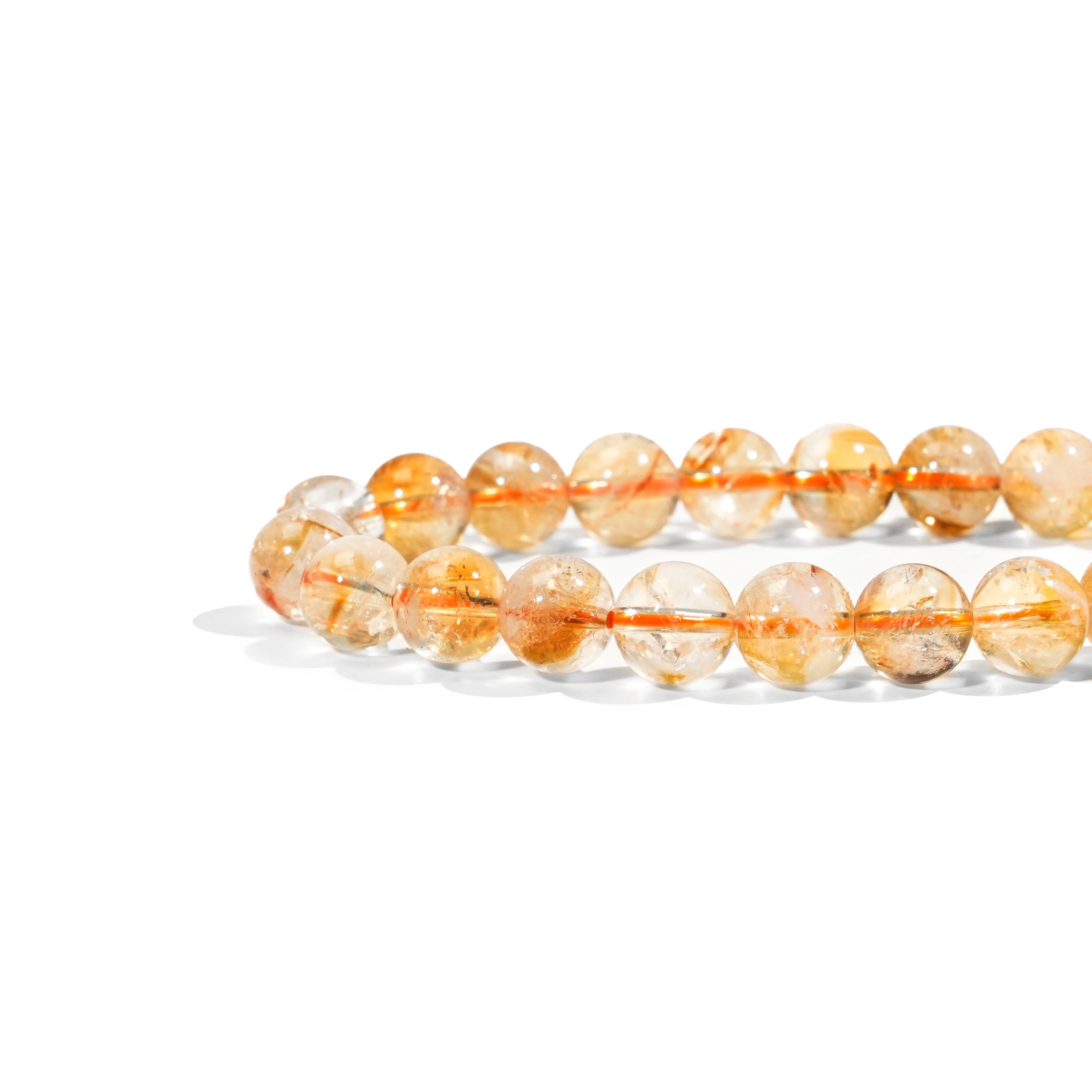 Citrine Bead Bracelet-Helmsman Crystal