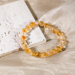 Citrine Bead Bracelet-Helmsman Crystal