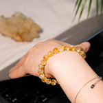 Citrine Bead Bracelet-Helmsman Crystal