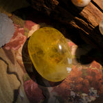 Citrine Palm Stone-Helmsman Crystal