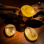 Citrine Palm Stone-Helmsman Crystal