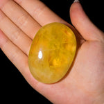 Citrine Palm Stone-Helmsman Crystal