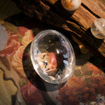 Clear Quartz Palm Stone-Helmsman Crystal