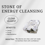 Clear Quartz Palm Stone-Helmsman Crystal