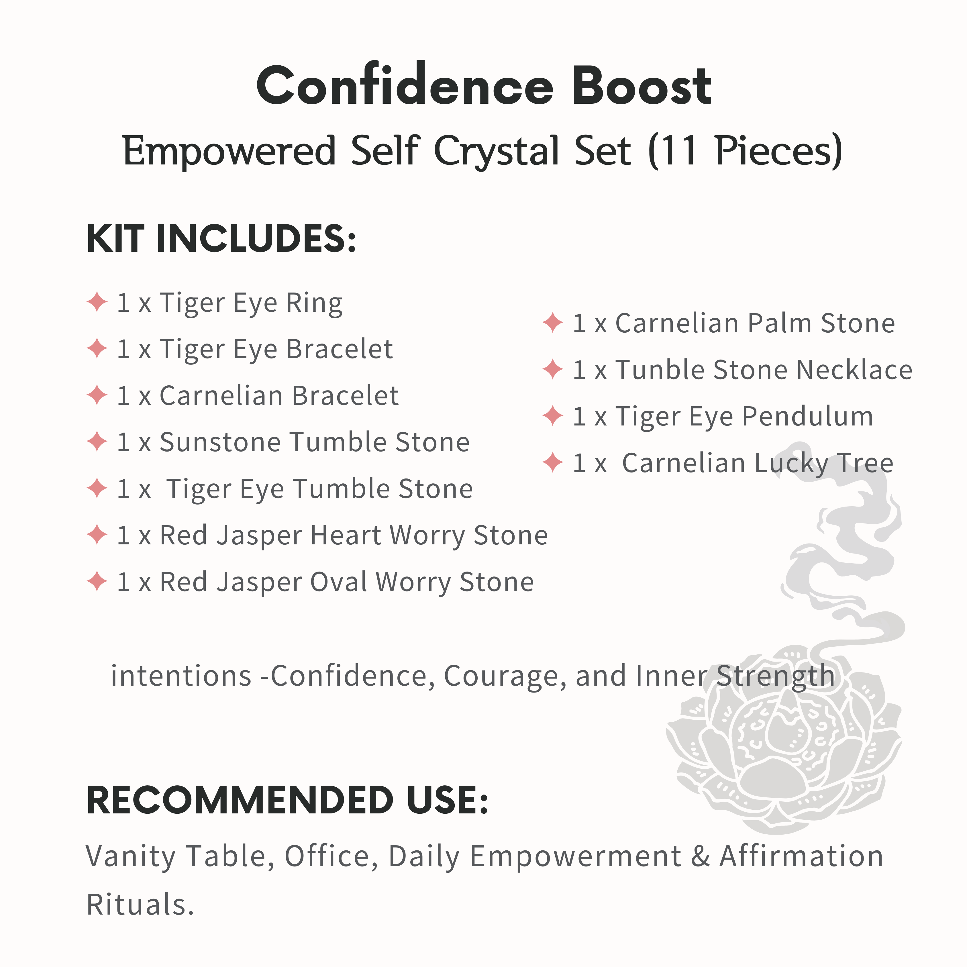 Confidence Boost Crystal Ritual Set-Helmsman Crystal