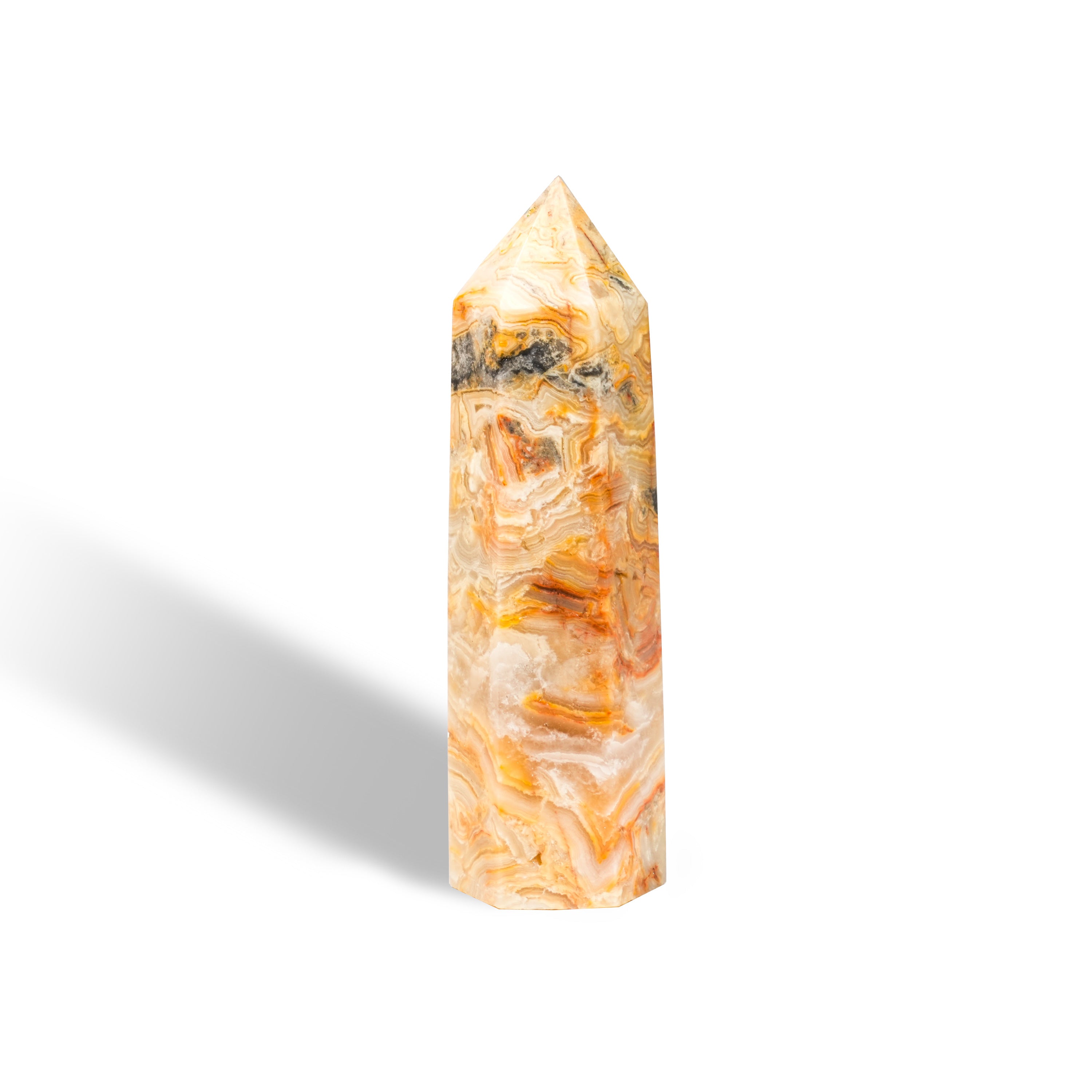 Crazy Agate Point-Helmsman Crystal