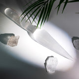 Selenite Spiral Spear