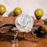 Crackle Quartz Sphere