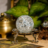 Crackle Quartz Sphere