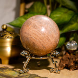 Peach Moonstone Sphere