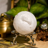 Clear Quartz Geode Sphere