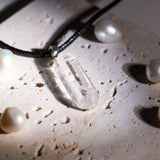 Clear Quartz Cluster Point Pendant Necklace