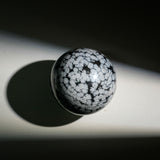 Snowflake Obsidian Sphere
