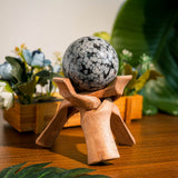 Snowflake Obsidian Sphere