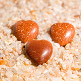 Gold Sandstone Mini Heart Set