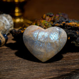 Blue Moonstone Heart