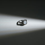 Rainbow  Moonstone Ring