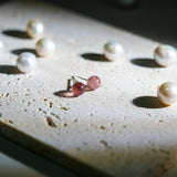Strawberry Quartz Earrings
