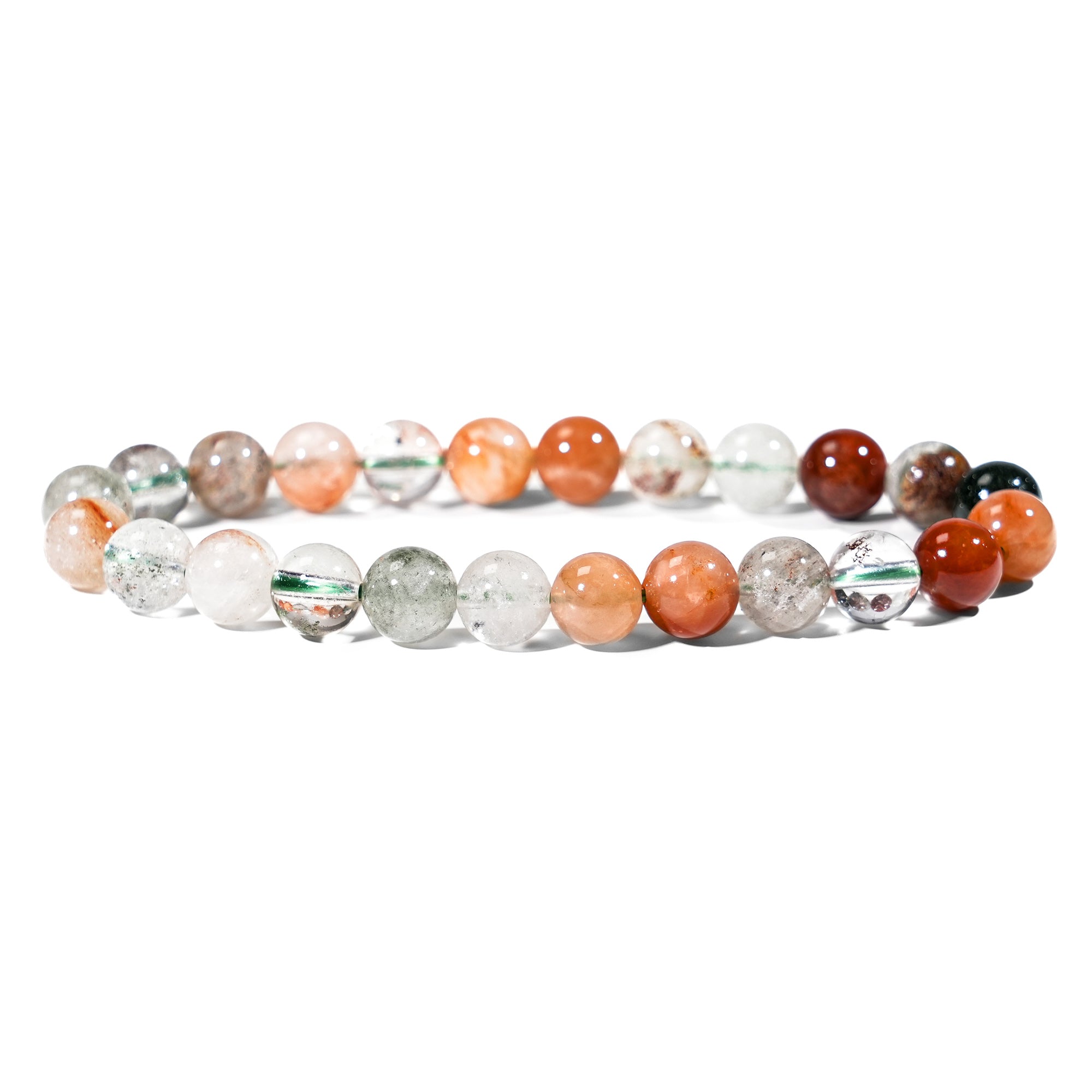 Rainbow Phantom Quartz Bracelet-helmsman crystal-healing energy crystal