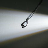 Rainbow Moonstone Teardrop Pendant Necklace