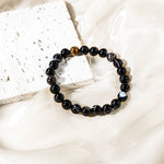 Black Onyx Bracelet-helmsman crystal-healing energy crystal