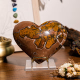 Indonesian Agate Heart Ornament