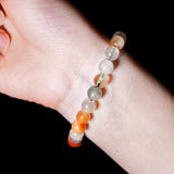 Rainbow Phantom Quartz Bracelet-helmsman crystal-healing energy crystal
