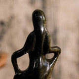 Golden Obsidian Angel Carving