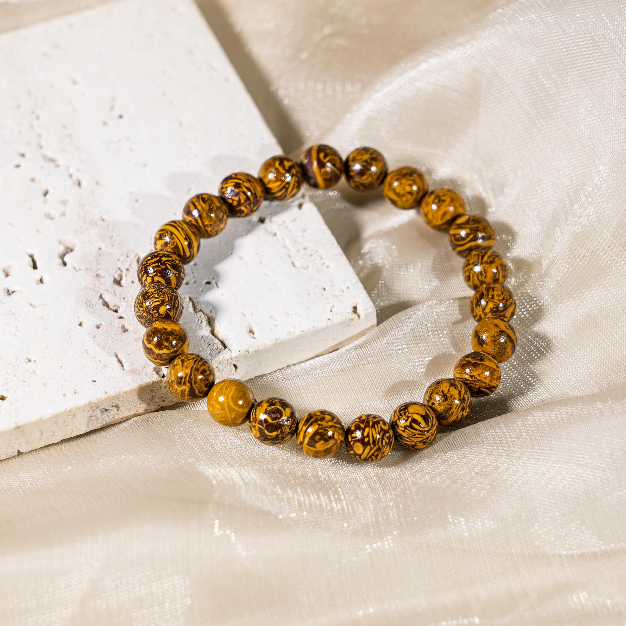 Elephant Skin Jasper Bracelet-helmsman crystal-healing energy crystal