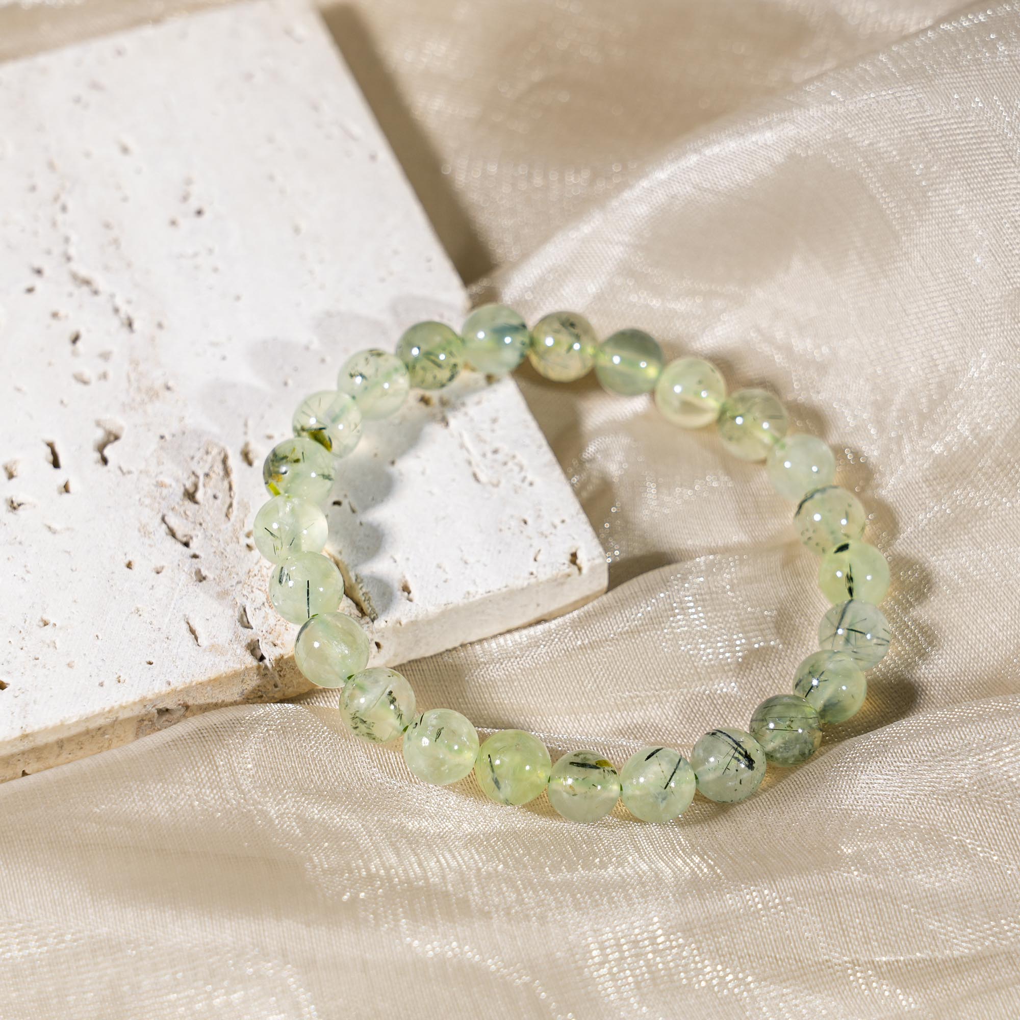 Prehnite Bracelet-helmsman crystal-healing energy crystal